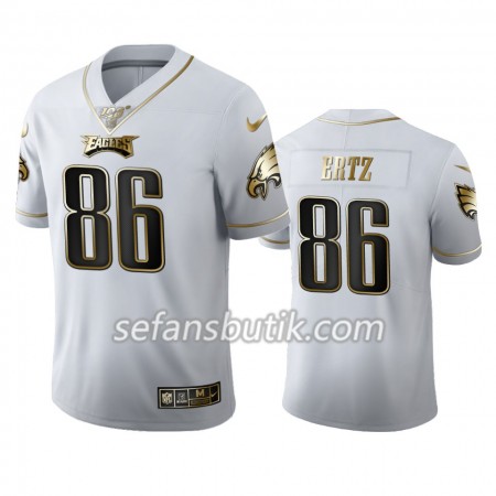Philadelphia Eagles Tröjor Zach Ertz 86 Nike Vit Golden Edition 100th - Herr Philadelphia Eagles Tröjor Zach Ertz 86 Nike Vit Golden Edition 100th - Herr